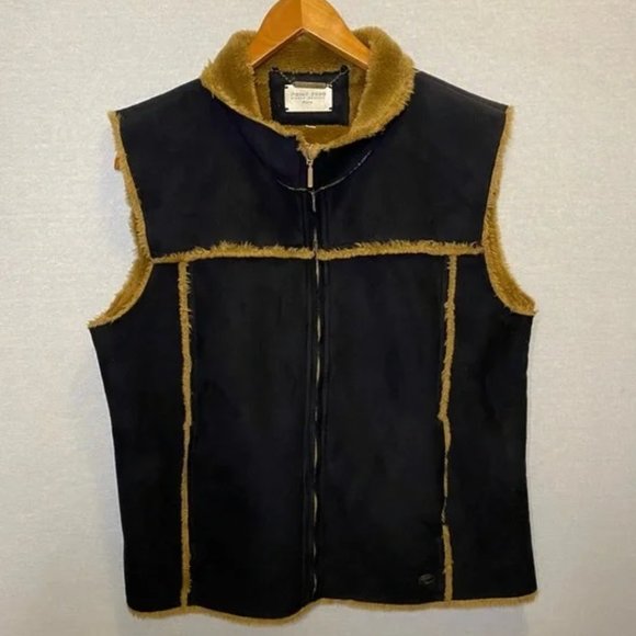 Point Zero Nicole Benisti Furs Black Vest Women’s Size XL - Picture 1 of 10